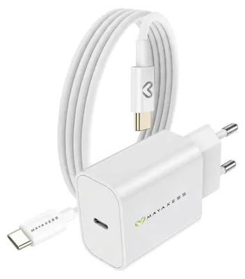 Obrázek produktu pro Mayaxess, 20W napájecí adaptér pro Xiaomi 17 Ultra + kabel USB-C 1 m, bílý
