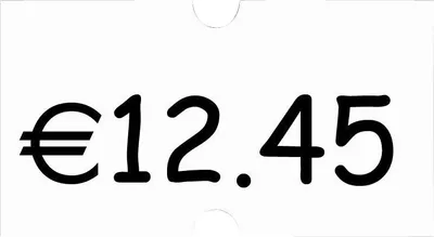 Produktbild von METO Preisetiketten Etikettenrollern weiß ablösbar 22,0 x 12,0 mm, 18 Rollen