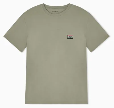 Produktbild von Herren-T-Shirt aus superfeiner Baumwolle, Rundhalsausschnitt, Grau, Größe L