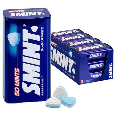 Produktbild von SMINT | Mint Pfefferminz Zuckerfrei | 12 x 50 Stück | Vorteilspackung | 12er-Packung
