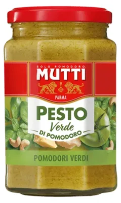 Image de Pesto de tomates vertes Mutti, 180 g