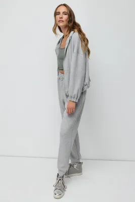 Produktbild von Crop Sweatshirt, Gray Melange, M