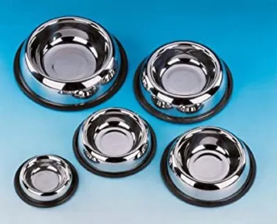 Produktbild von Nobby Edelstahlnapf ROYAL flach, rutschfest, 15,5 cm