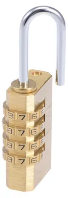 Produktbild von 2Stk Geh?usebreite Messing Schloss 4-stelliges Zahlenschloss 3mm Sch?kel 21mm