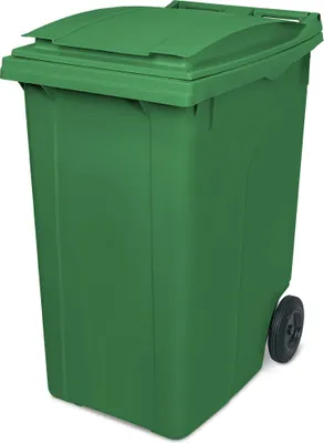 Produktbild von Müllbehälter, Inhalt 360 Liter, HxBxT 1090x620x860 mm, Gewicht 17,1 kg, grün