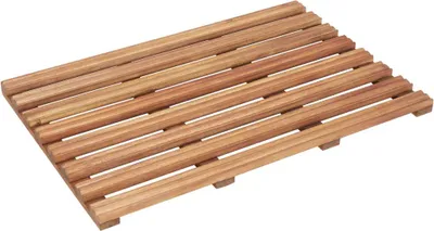 Produktbild von vidaXL Badematten 2 Stk. Massivholz Akazie 56 x 37 cm
