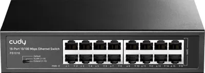 Zdjęcie produktu dla Cudy FS1016, Fast Ethernet (10/100), Pełny dupleks