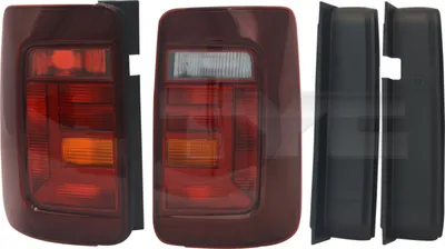 Produktbild von Rückleuchten Set für VW Caddy 4 2015- Dunkelrot Smoke Heckleuchten Rückleuchten