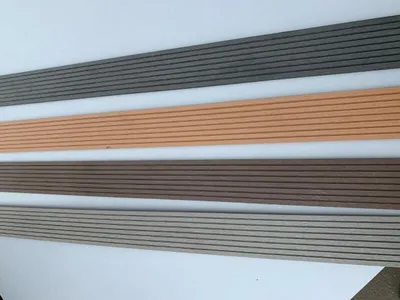 Produktbild von WPC Flachleiste Terrassen-Abschlussleiste - 1450x80x10 mm, dunkelbraun