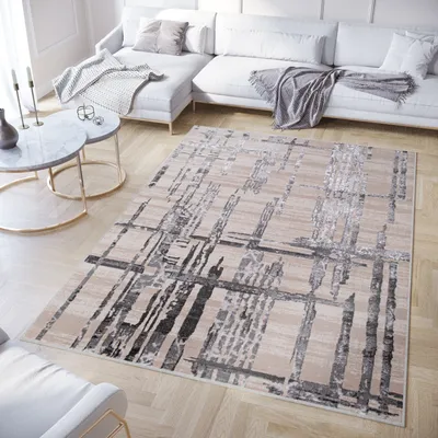 Obrázek produktu pro Tapiso Koberec Crystal Modern Light Grey Beige Obývací pokoj 180 x 250 cm