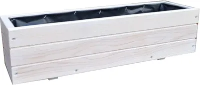 Produktbild von FKL DESIGN Home Deco NEU Pflanzkasten  Holz TOP Pflanzkübel D6 Weiß (90cm)