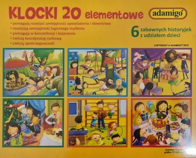 Produktbild von 20-teiliges Bauklötzchen-Set – Adamigo