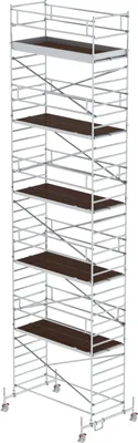 Produktbild von MUNK Rollgerüst mit Doppelplattform 1,35x3,00m Plattform, 12,35m AH