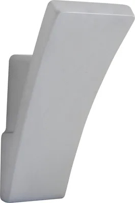 Zdjęcie produktu dla Estamp wieszak na ubrania Prokion szerokość 25 mm, wysokość 56 mm - Designerski wieszak ścienny do przykręcenia - Pojedynczy wieszak na ubrania, odlew cynkowy, chromowany matowo
