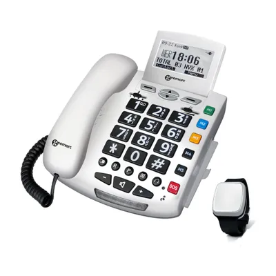Produktbild von Geemarc PACK SERENITIES Notruftelefon mit Fallsensor Armband - Deutsche Version