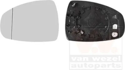 Produktbild von VAN WEZEL Spiegelglas Außenspiegel Links für AUDI A1 Sportback (8XA, 8XF) Asphärisch Beheizbar 0301837