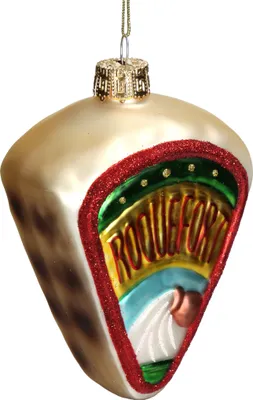 Produktbild von Christbaumschmuck 11cm Glas Blauschimmelkäse Figur