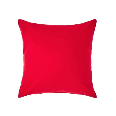 Produktbild von HOMESCAPES Kopfkissenbezug Fadendichte 200 Rot, 40 x 40 cm