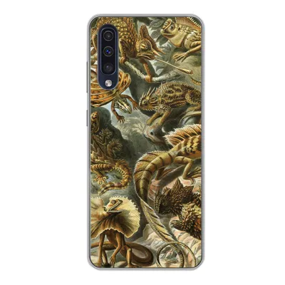 Produktbild von MuchoWow® Handyhülle Schutzhülle Hülle für Samsung Galaxy A50 Lacertilia - Alte Meister - Kunst Silikon Softcase Handy Hülle - Mobiltelefonhülle