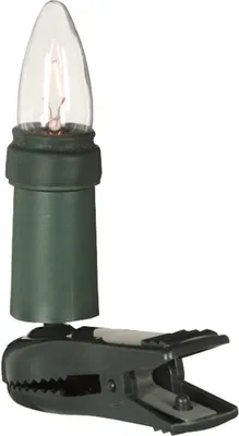 Produktbild von Weihnachtsbaumkette,klar/grün, E10/3Wmit teilbarem Stecker 15-flammig 12,6m
