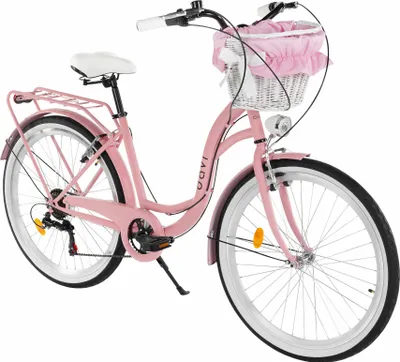 Produktbild von Damenfahrrad Davi Emma 26", 7 Gänge, 155-180 cm, Rosa/Schwarz