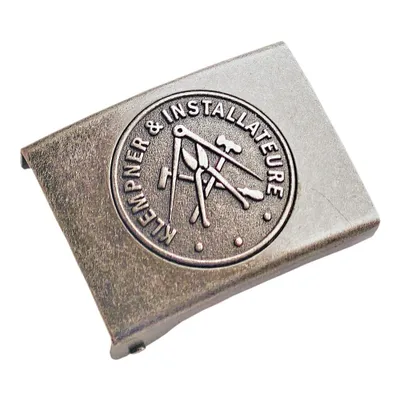 Produktbild von Koppelschloss Klempner und Installateure Handwerk und Zunft – vintage - eisengrau - für 4,5 cm breite Koppelgürtel