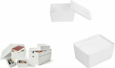Produktbild von Stapelbare Organizerbox confortime mit Deckel 17,5 x 13 x 8,5 cm (12 Stück)