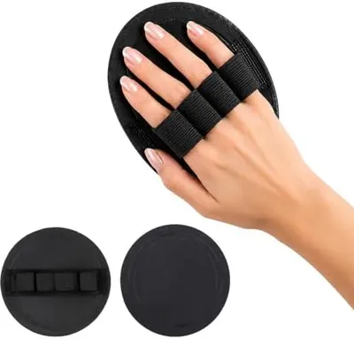Productafbeelding van 2-delige set pijnloze peelingpads voor in bad, zachte handschoenen voor het exfoliëren van de huid (13 cm groot) met veilige elastische lussen, lichaamsscrub om dode huidcellen te verwijderen en een huidverzorgingscadeau voor volwassenen (tegen fijne lijntjes)