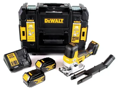 Produktbild von DeWalt DCS 335 M2 Akku Stichsäge 18V + 2x Akkus 4,0 Ah + 1x Schnellladegerät in TSTAK