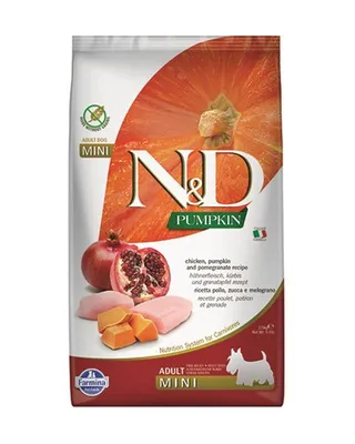 Obrázok produktu pre Farmina Pet Food N&D Prime, Dospelý, Malé (5-10 kilogramov), Kuracie mäso, Granátové jablko, Tekvica, 2,5 kg