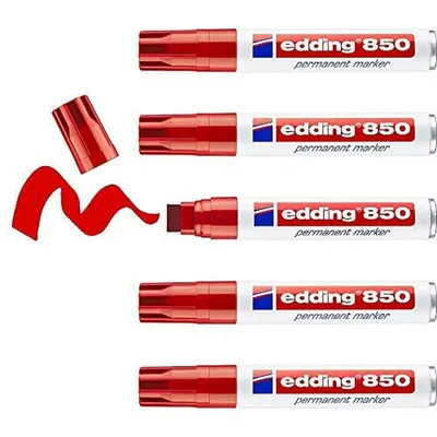Produktbild von Dauermarker Edding 850 Rot 5 Stück