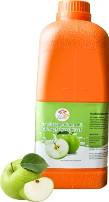 Produktbild von MHD nähe Fruchtsirup für Bubble Tee 2,5kg Grüner Apfel Konzentrat Sirup Bubble Tea Set Getränkesirup Vegan Glutenfrei Alkoholfrei
