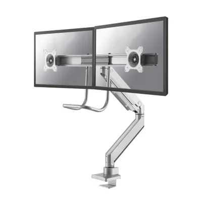 Produktbild von Neomounts NM-D775DX - Befestigungskit - Voll beweglich - für 2 LCD-Displays - Silber - Bildschirmgröße: 25.4-81.3 cm (10"-32") - Klemmmontage, Tülle, Tischmontage