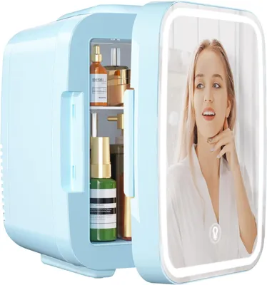 Produktbild von YASHE Mini Kühlschrank Skincare Bi Refrigeration4 LED Lichtspiegel Passende Warengruppe: Kühltechnik