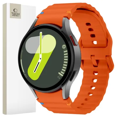 Obrázek produktu pro Tech-Protect Silikonové Sportovní Hodinky Samsung Galaxy 4 / 5 / 5 Pro / 6 / 7 / Fe Oranžové