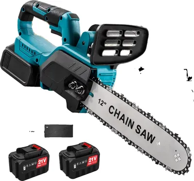 Produktbild von Elektrische Kettensäge, kabelloser Betrieb, effiziente Schneidleistung, Mit 2XBattery