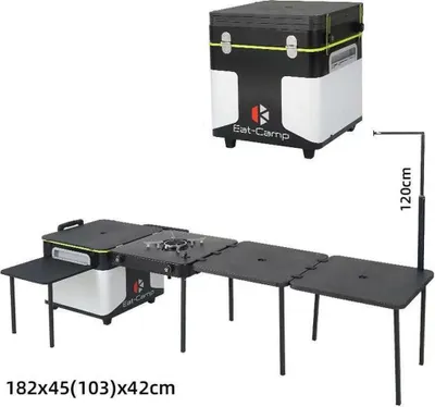 Produktbild von Campingtisch Outdoor Campingkocher Campingbox Campingküche Küchenbox