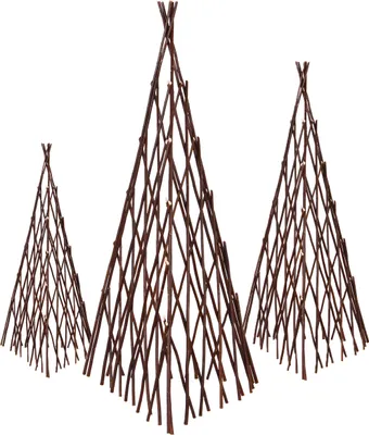 Produktbild von UNUS® Rankgitter 3er Set Rankpyramide Rankhilfe Rankobelisk Spalier 90-145cm