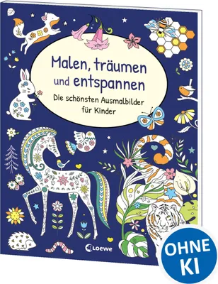 Produktbild von Malen, träumen und entspannen - Die schönsten Ausmalbilder für Kinder