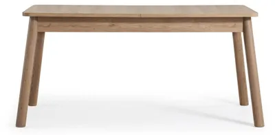 Image de Ensemble de salle à manger scandinave moderne : table et quatre chaises en bois massif