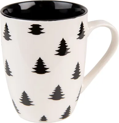 Obrázok produktu pre Clayre & Eef BWXMU hrnček 12 x 8 x 10 cm béžovo-čierny 300 ml