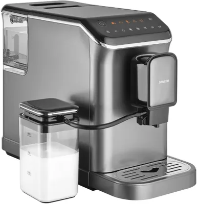 Espressomaschine 20 bar, 1,5 l, Milchaufschäumer, schwarz/grau