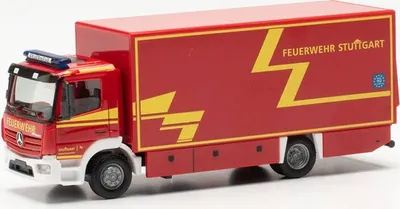 Produktbild von Herpa MB Atego 13 Koffer-LKW Branddirektion Stuttgart 097277