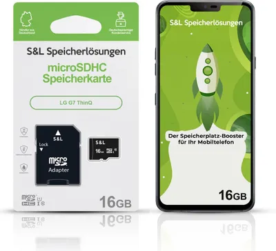 Produktbild von microSD Speicherkarte S&L für LG G7 ThinQ - Speicherkapazität: 16 GB