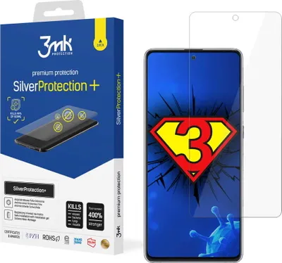Produktbild von 3mk Display Antimikrobielle Schutzfolie SilverProtection+ für Samsung Galaxy Note 10 Lite 0,21mm Self-Heal