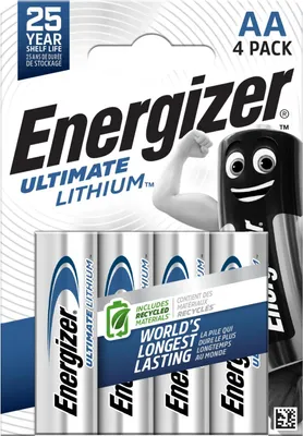 Zdjęcie produktu dla Energizer ENLITHIUMAA4SO Batterie (636021)
