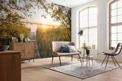 Produktbild von Komar Vlies Fototapete "Lakeside" - Größe: 400 x 260 cm (Breite x Höhe), 8 Bahnen