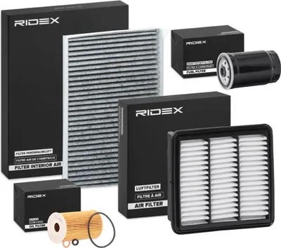 Produktbild von RIDEX Filterset Inspektionspaket Filtersatz für HYUNDAI i30 (FD) i30 CW (FD)