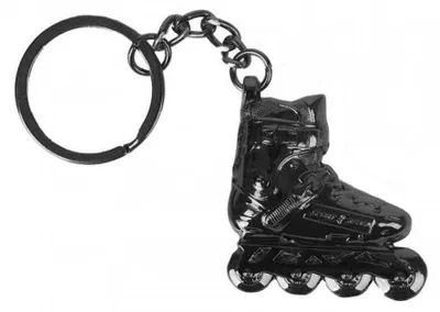 Produktbild von Sportrebel - Schlüsselanhänger, Stahl, Rollschuh PP8646 (Einheitsgröße) (Schwarz)