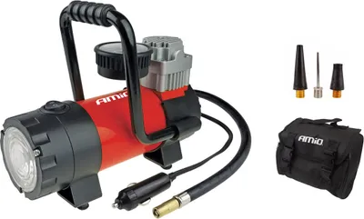 Produktbild von Auto-Luftkompressor 12V LED, Max 7 Bar, Tragbar - AMIO-02180 ACOMP-06